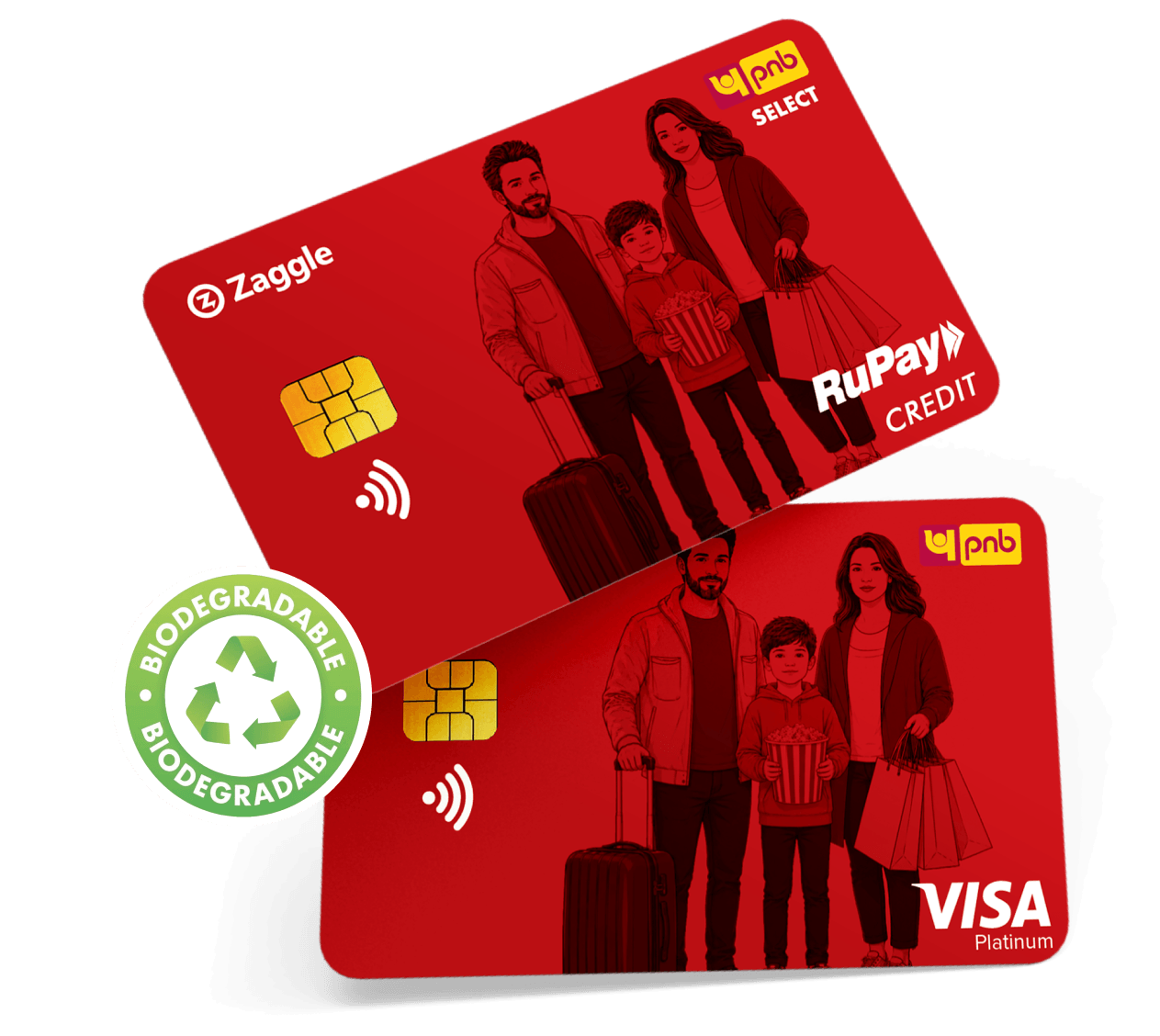 PNB Zaggle Twin Credit Cards